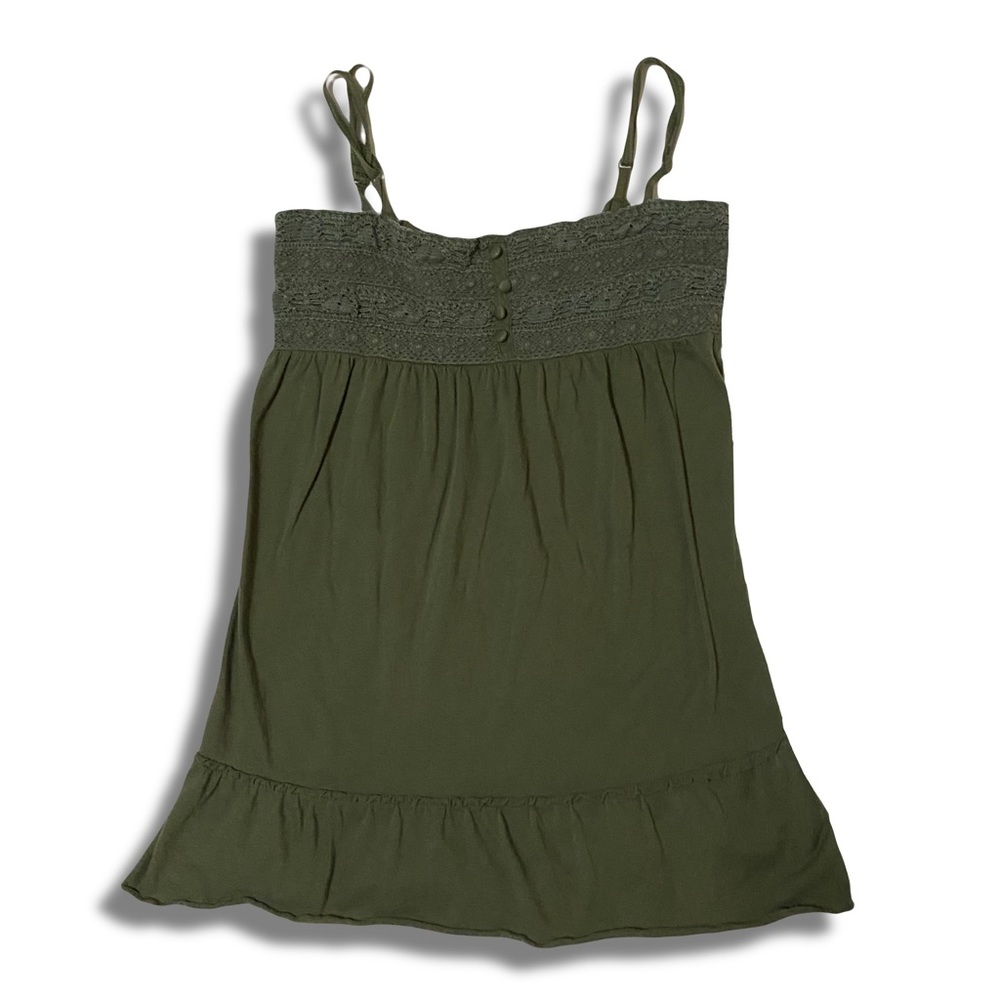 Y2k green old navy cami